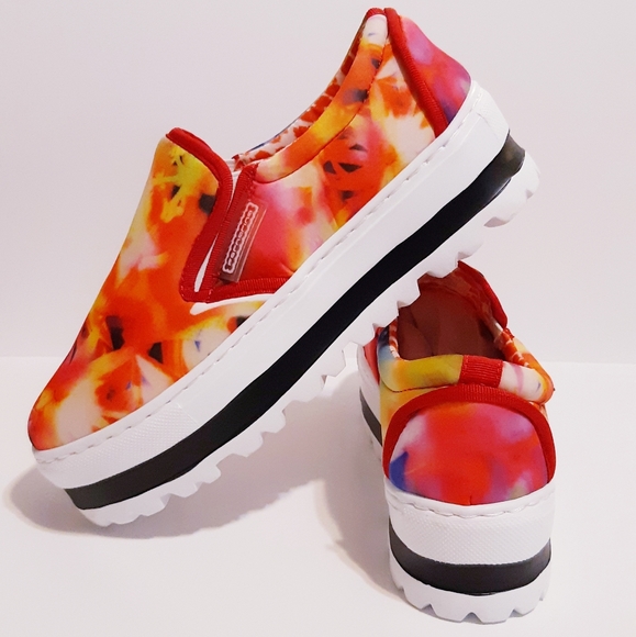 FORNARINA Red and orange flower aquarelle - Picture 4 of 5